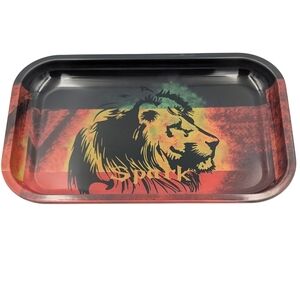 Lion Rasta Rolling Tray Size Medium